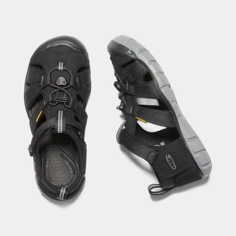 Keen Seacamp II Cnx Kids Sandals Black NZ Sale (8937-DBPRA)